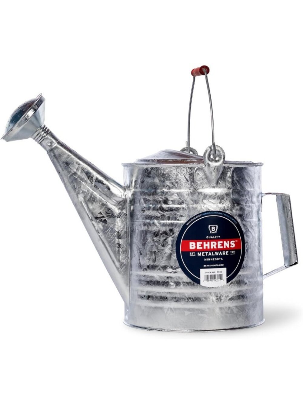 Durable 2 Gallon Hot Dipped Steel Watering Can - Perfect for Garden & Plants
